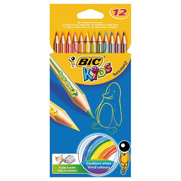 фото Карандаши цветные bic tropicolors 12 цветов