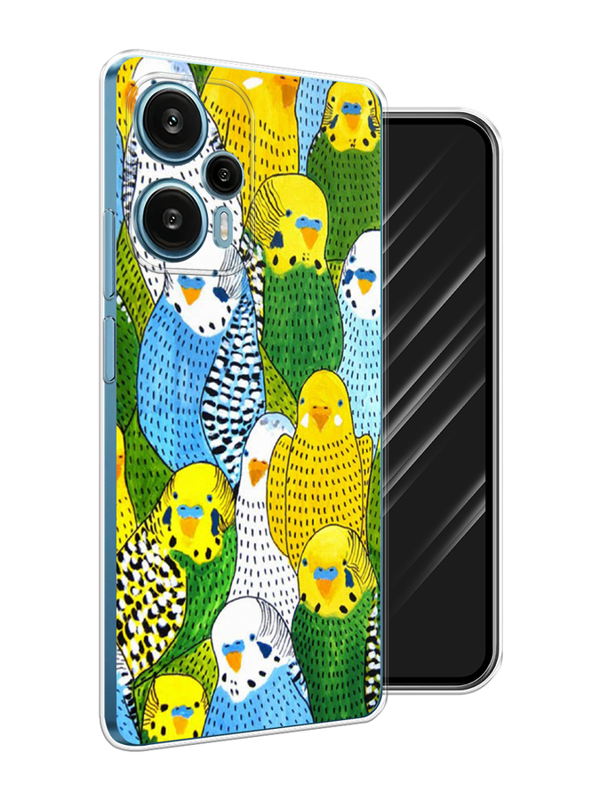

Чехол Awog на Xiaomi Redmi Note 12 Turbo "Попугаи", Желтый;зеленый;голубой, 318450-1
