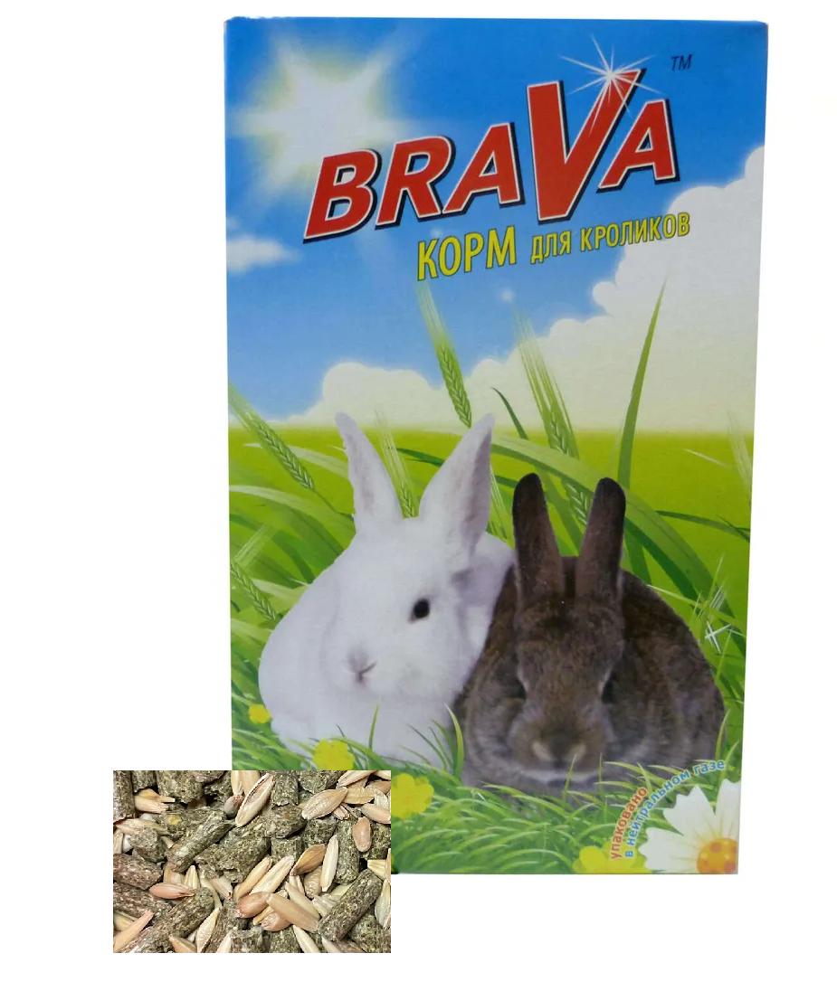 Сухой корм для кроликов Brava, весовой, 10кг