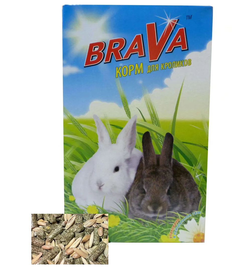 Сухой корм для кроликов Brava весовой 10 кг 1008₽