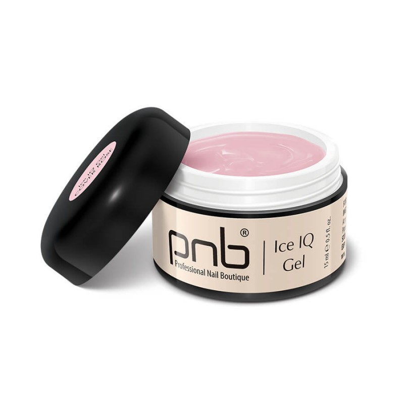 

Моделирующий гель для ногтей PNB Ice IQ Gel UV LED дымчато-розовый 15 мл, Ice IQ Gel 15ml