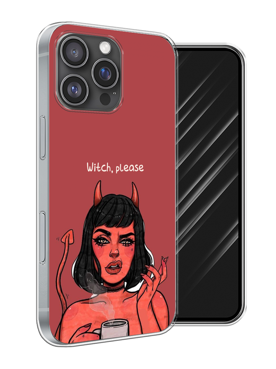 

Чехол Awog на Apple iPhone 16 Pro Max "Evil Girl", Бордовый;черный, 16350-1