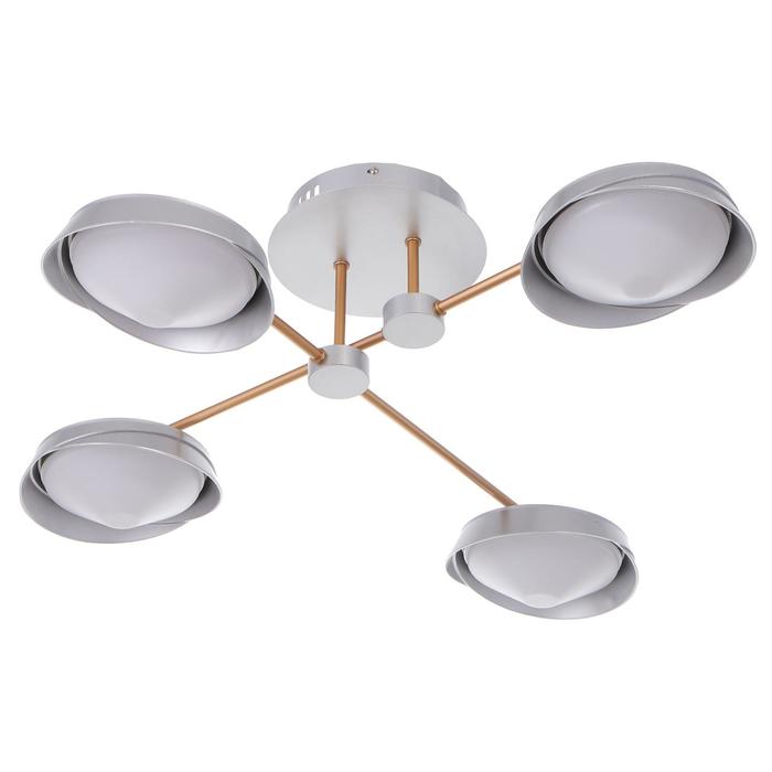 

BayerLux Люстра 1852/4 LED 64Вт 3000-6000К серо-золотой 65х65х17 см