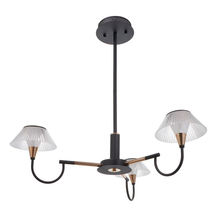 

BayerLux Люстра 1695/3 LED 72Вт 3000-6000К черно-золотой 65х65х26,5 см