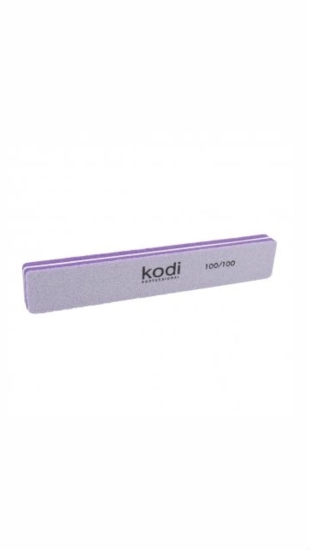 Баф прямоугольной формы для ногтей Kodi, абразивность 100/100 цвет:сиреневый ( 178/30/12)