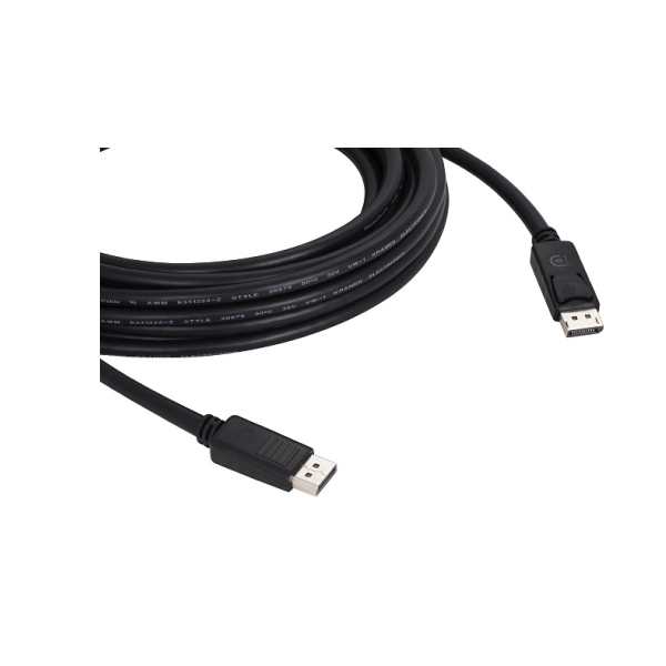 

Кабель Kramer DisplayPort - DisplayPort вилка-вилка 4.6м (97-0617015) черный, Electronics C-DP-15