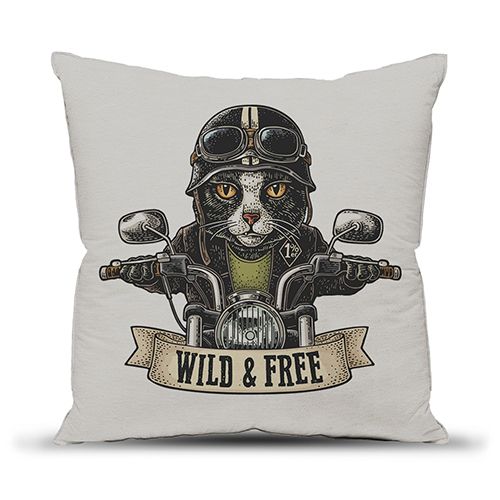 Подушка декоративная с фотопечатью, смесовая ткань 