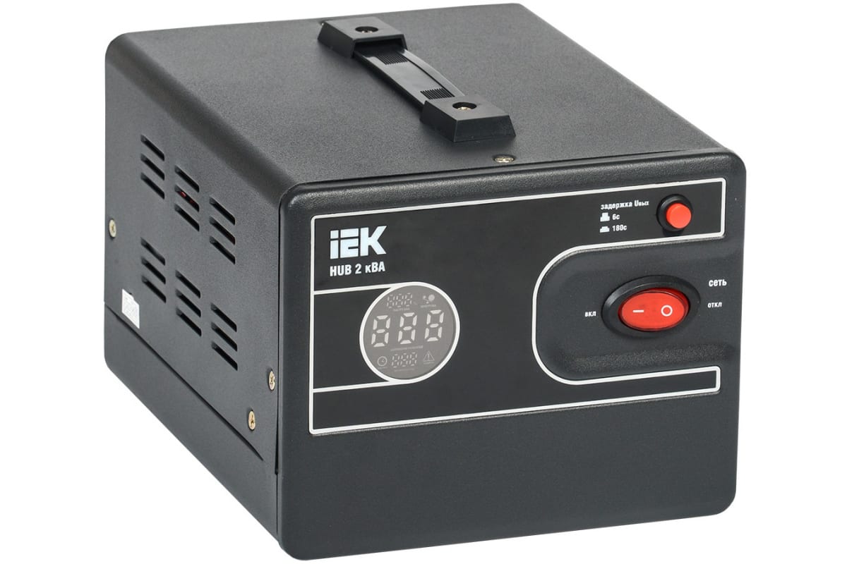 

IEK Iek IVS21-1-002-13 Стабилизатор напряжения переносной HUB 2кВА
