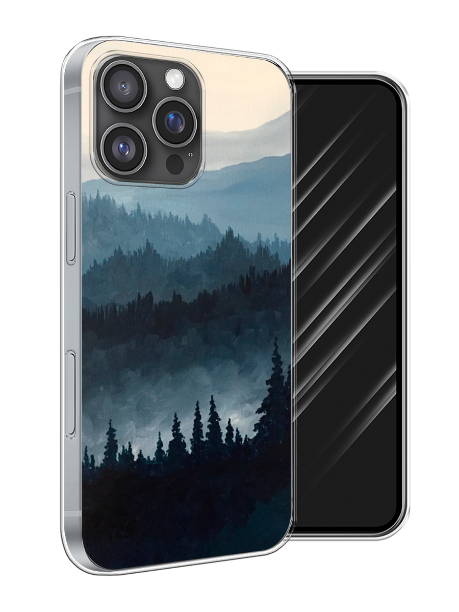 

Чехол Awog на Apple iPhone 16 Pro Max "Туманные горы", Бежевый;серый;черный, 16350-1