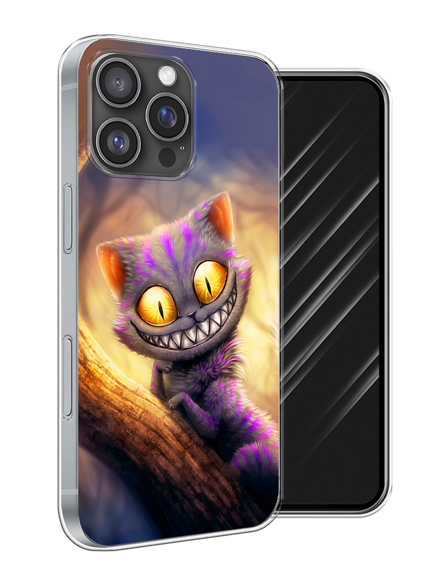 

Чехол Awog на Apple iPhone 16 Pro Max "Cheshire Cat", Фиолетовый;желтый, 16350-1
