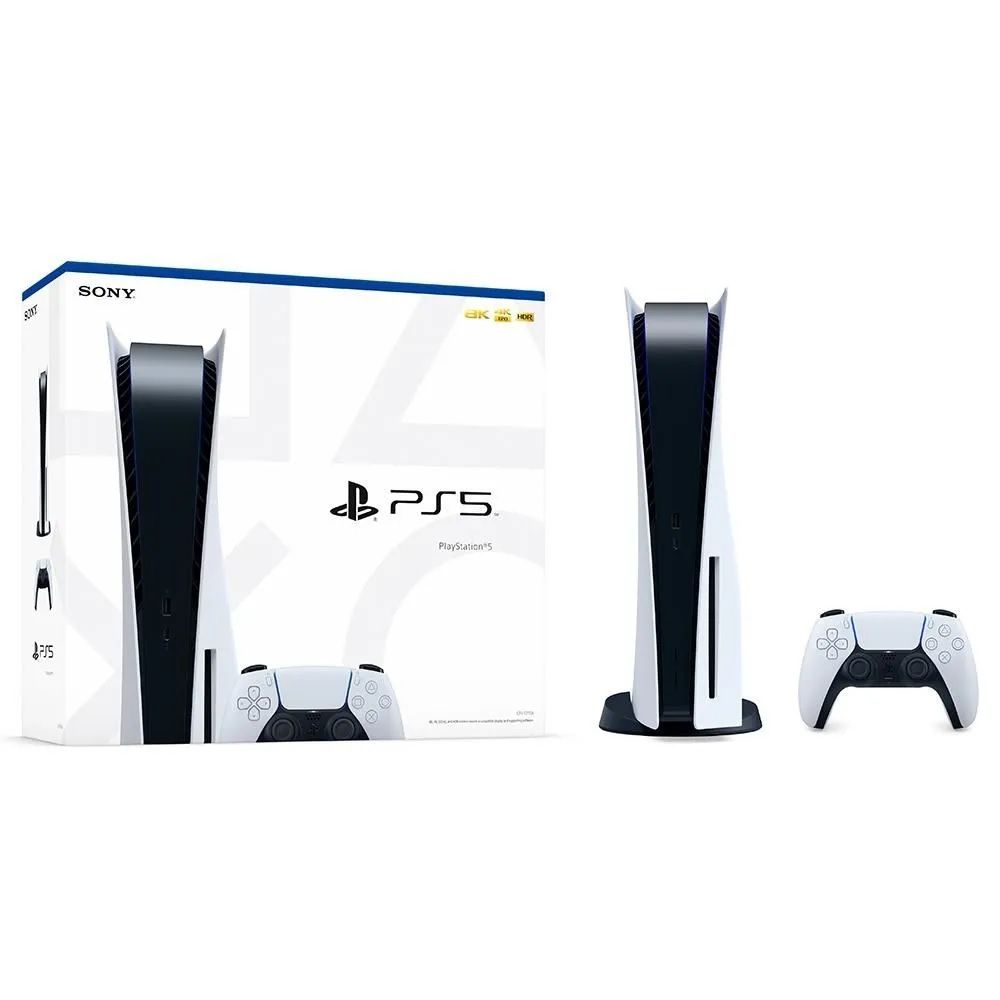 

Игровая приставка Sony PlayStation 5 Blu-ray 825 Гб White (CFI-1200A), Белый, PlayStation 5