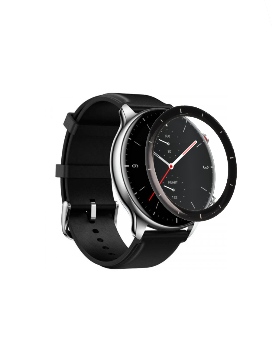 фото Защитная пленка для часов amazfit gtr 2e black (стекло гибридное) zibelino