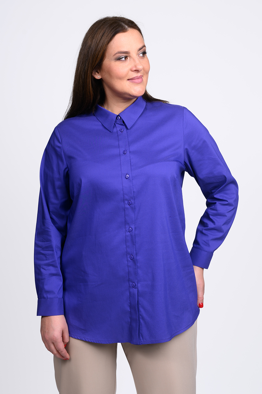 Рубашка женская SVESTA C2919 синяя 64 RU