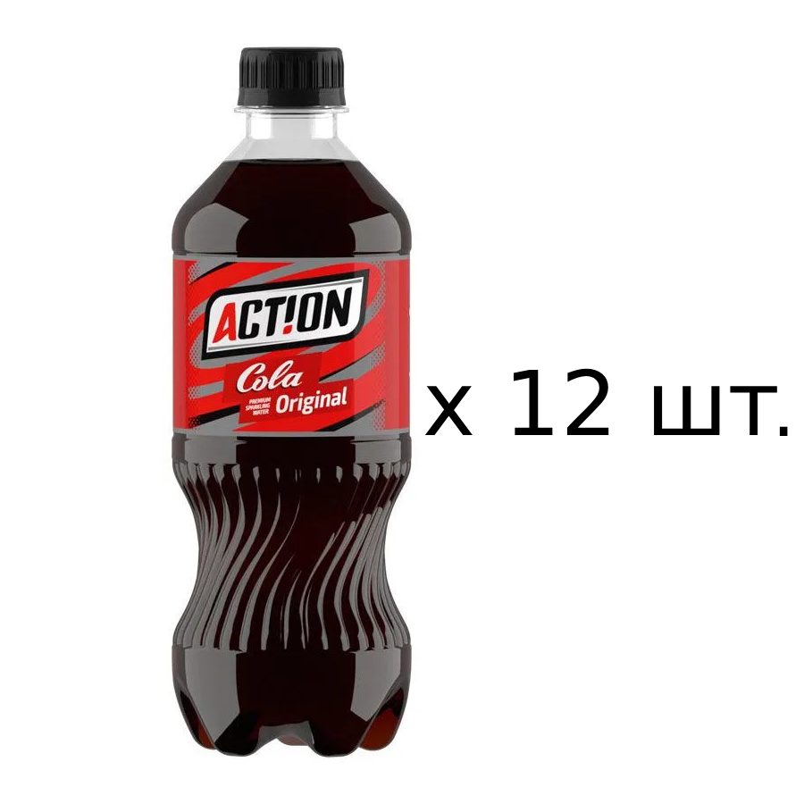 Напиток Action Cola безалкогольный сильногазированный 12x500 мл 1310₽