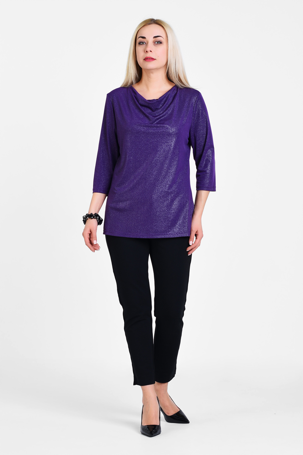 

Блуза женская OLSI 1910012 фиолетовая 54 RU, Фиолетовый, 1910012