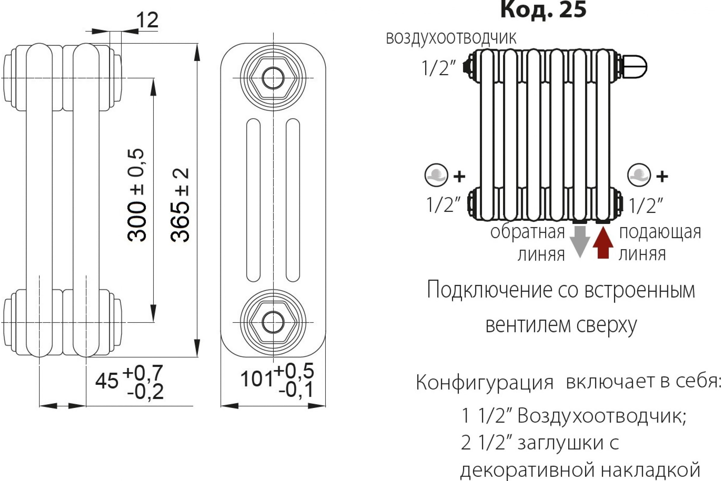 фото Радиатор irsap tesi 3 30365/20 cl.01 белый t25 rr303652001a425n01