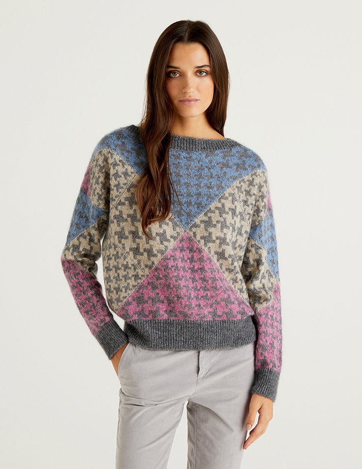 

Джемпер женский United Colors of Benetton 21A_1042E1P28 разноцветный S