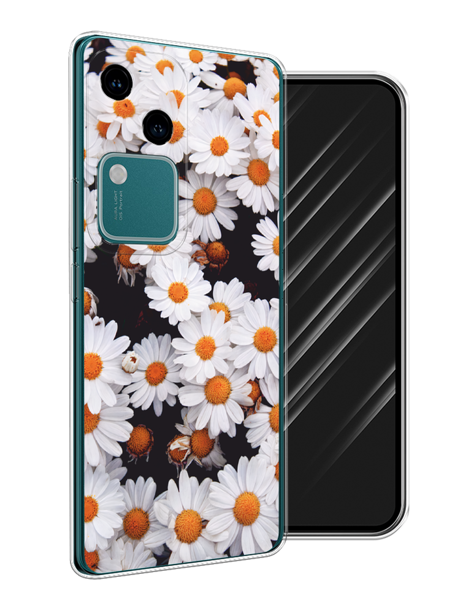 

Чехол Awog на Vivo V30/S18 "Ромашковое поле", Белый, 2610250-1