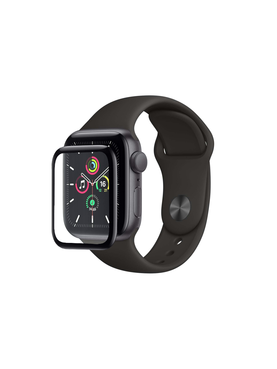 фото Защитная пленка для часов apple watch (44mm) (черный) zibelino