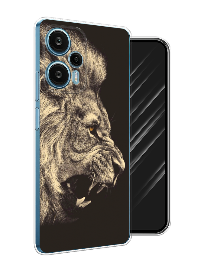 

Чехол Awog на Xiaomi Redmi Note 12 Turbo "Львиный рык 2", Бежевый;черный, 318450-1