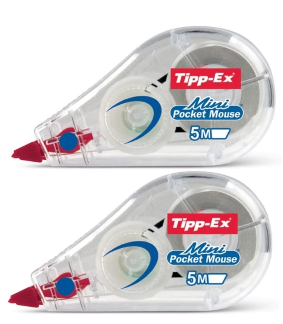 фото Ленточный корректор bic tipp-ex mini pocket mouse 5 мм х 5 м