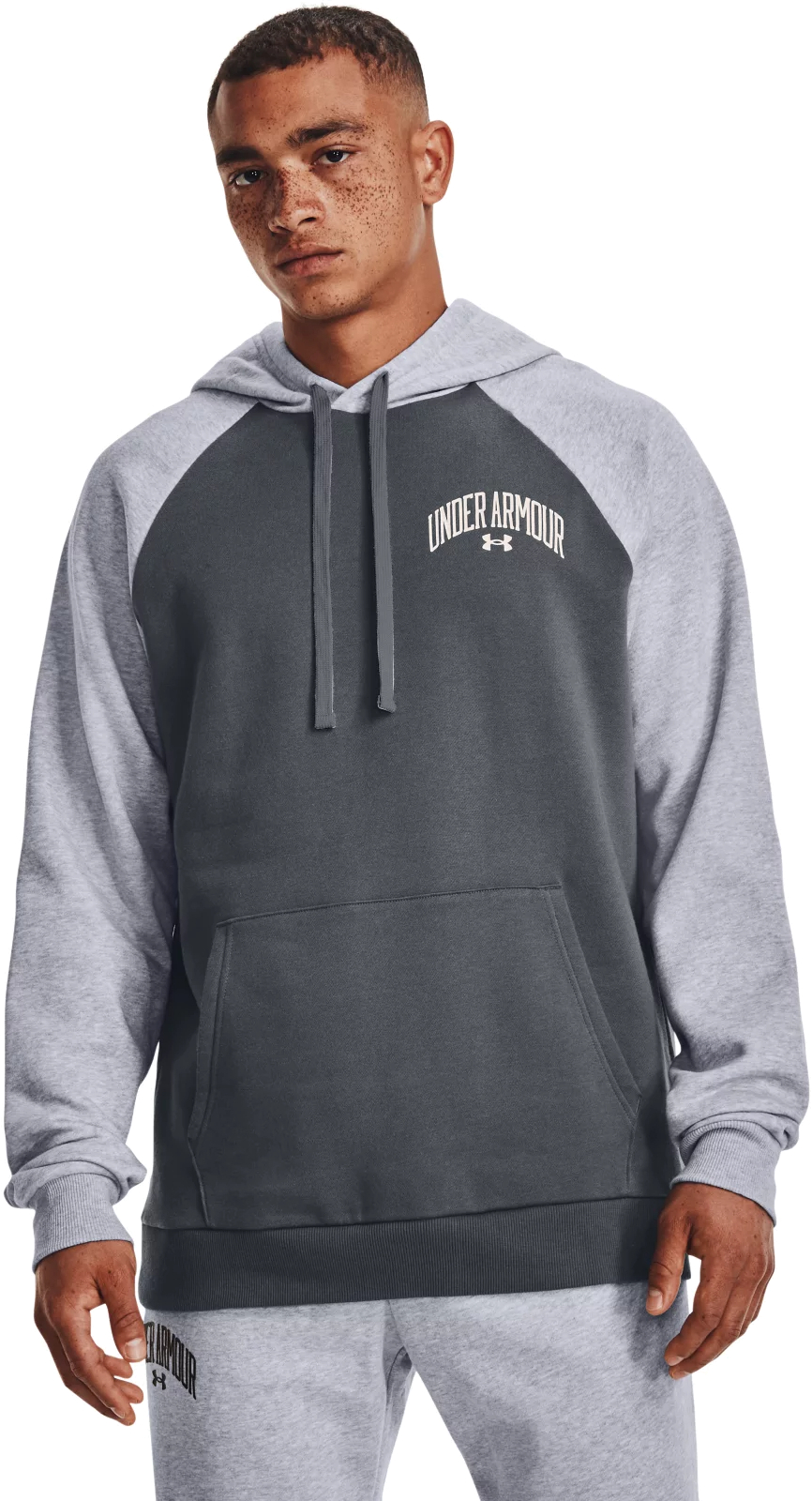 

Худи мужское Under Armour 1373363-012 серое 2XL, Серый, 1373363-012