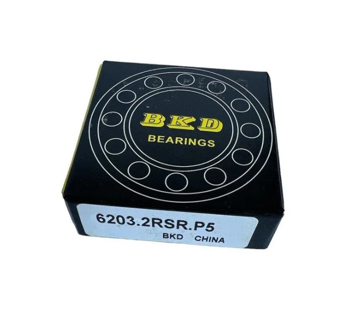 

Подшипник шариковый радиальный BKD 6203-2RS P5, 6203-2RS P5