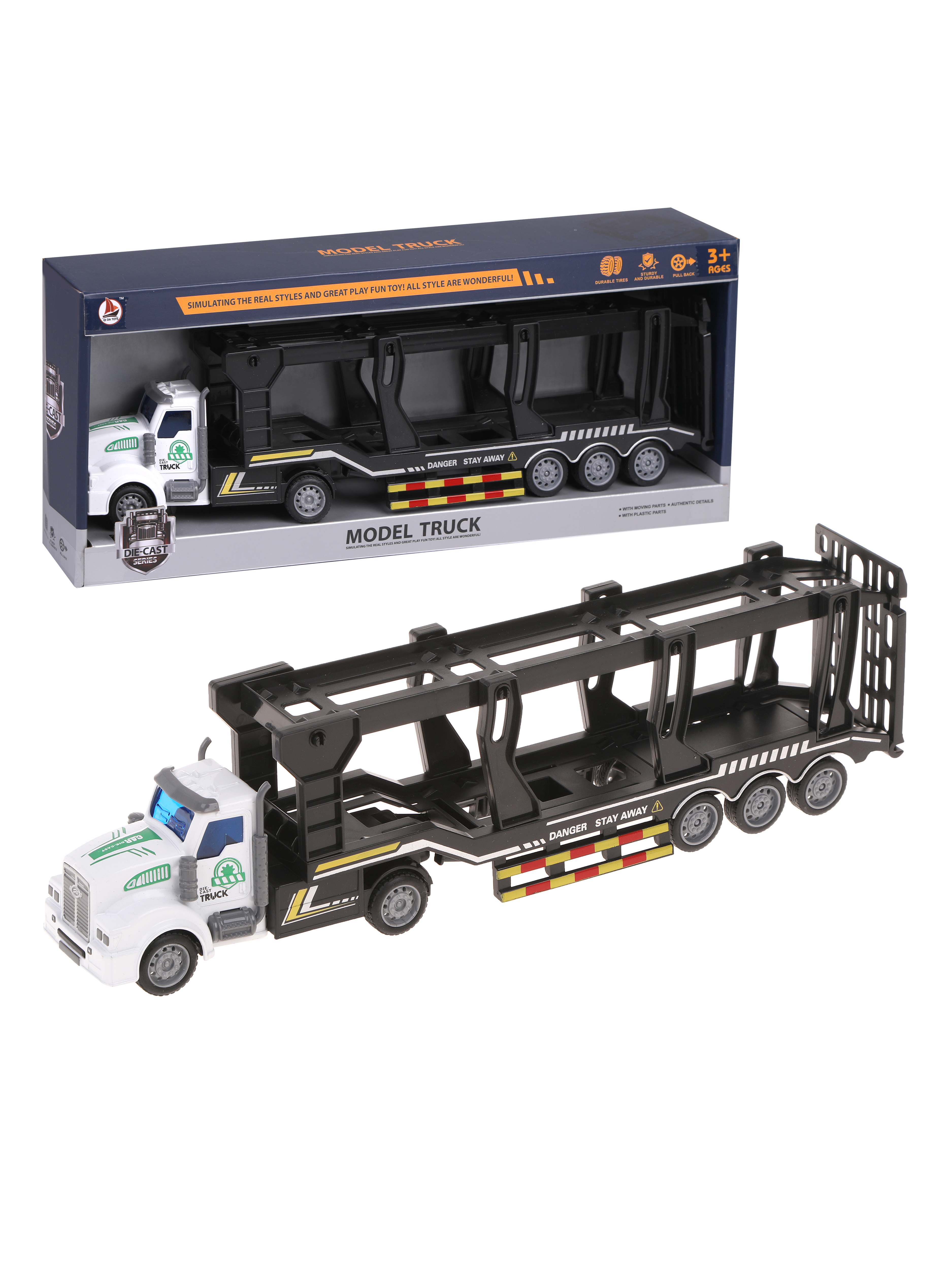 

Машина металлическая, инерционная, коробка, Черный;белый