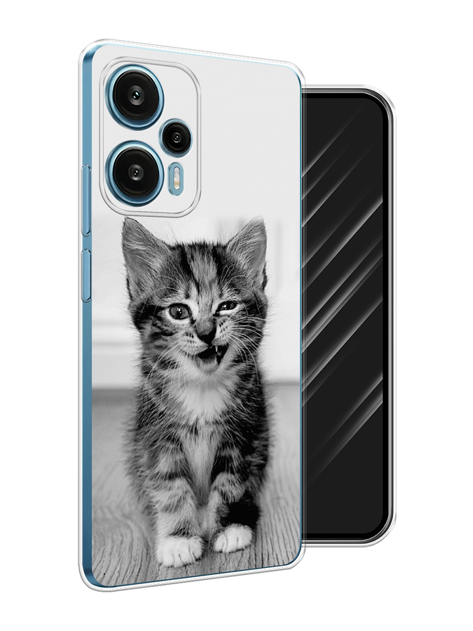фото Чехол awog на xiaomi redmi note 12 turbo "подмигивающий котенок"