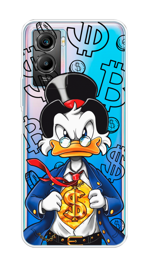 

Чехол на Vivo Y55s 5G "Scrooge Goldman", Черный;белый;синий, 266150-1