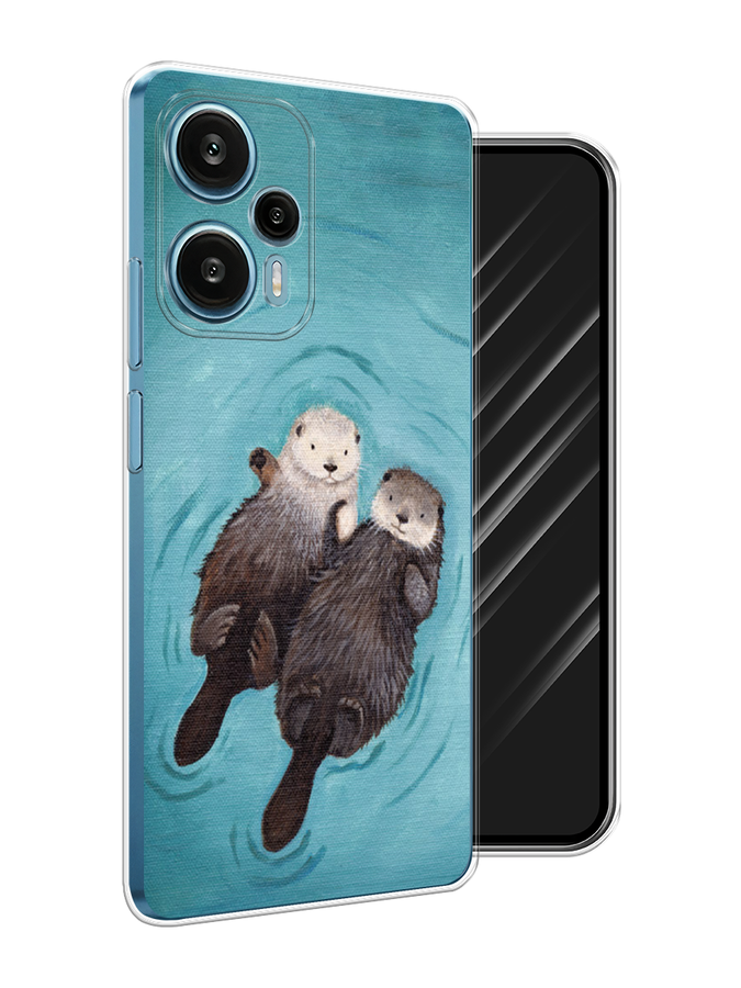 

Чехол Awog на Xiaomi Redmi Note 12 Turbo "Парочка бобров", Голубой, 318450-10