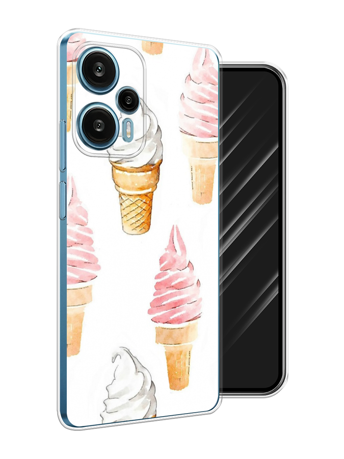 

Чехол Awog на Xiaomi Redmi Note 12 Turbo "Нарисованное мороженое", Белый;розовый, 318450-10