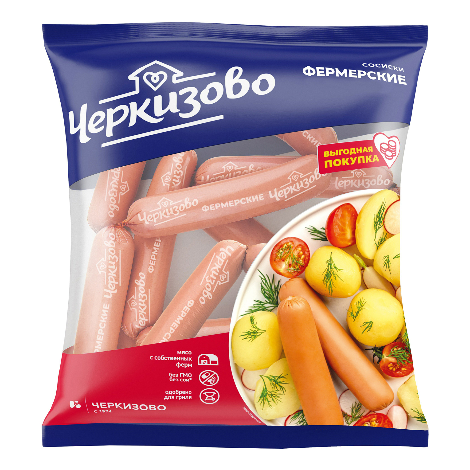 

Сосиски Черкизово Фермерские, 650 г
