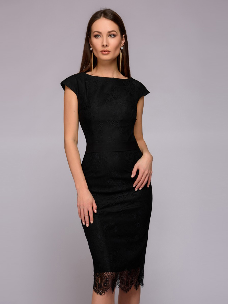 фото Платье женское 1001dress dm01214 черное 48