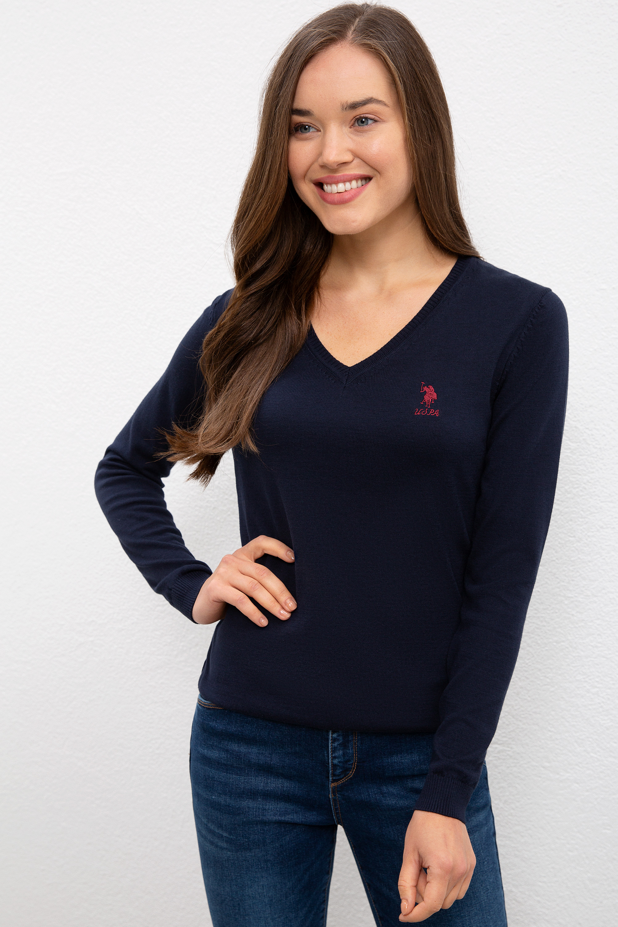 

Пуловер женский U.S. POLO Assn. G082GL0TK0GTD02-BSK20 синий XS, G082GL0TK0GTD02-BSK20