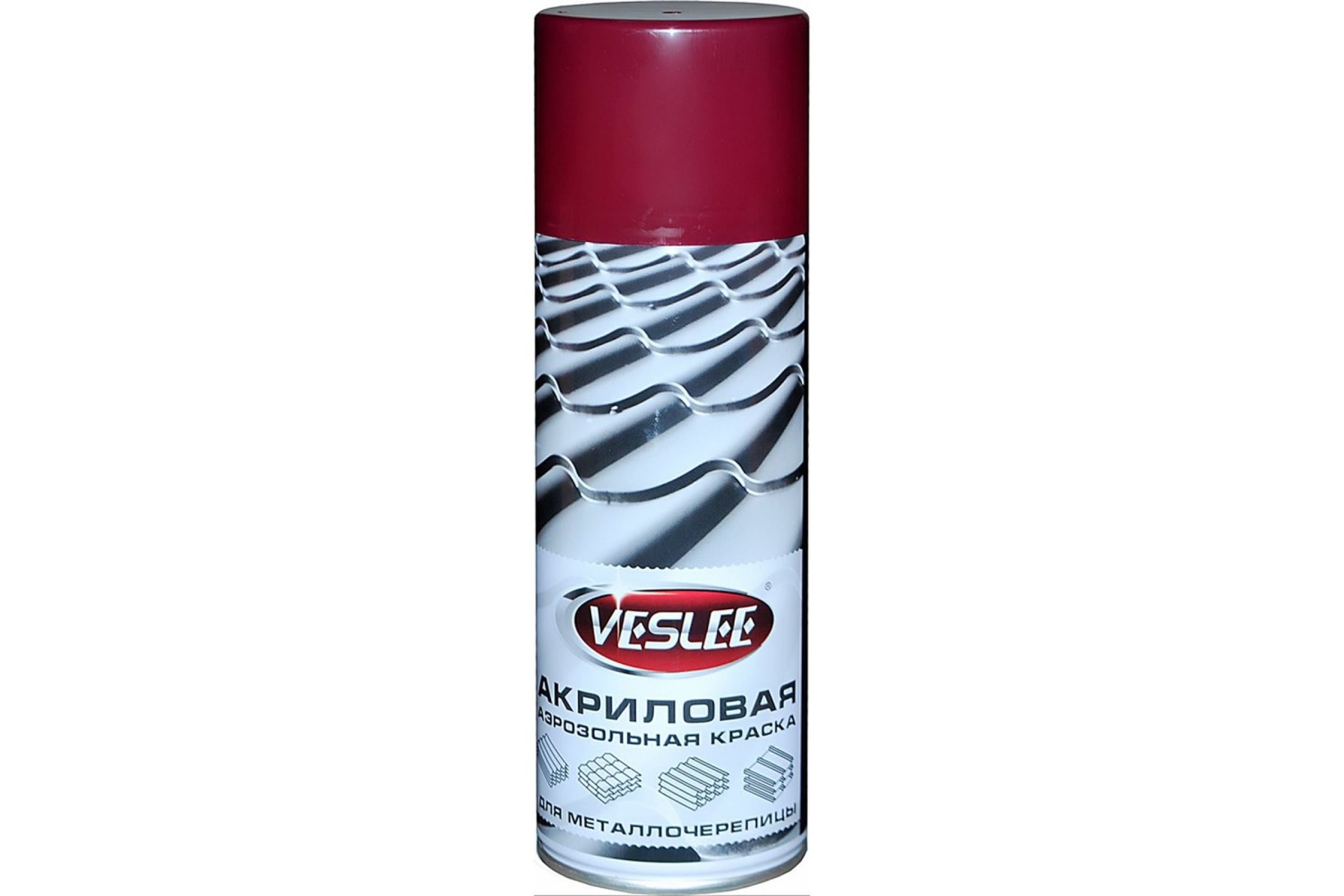 

Краска акриловая Veslee для металлочерепицы 0,39 кг, винно-красный (RAL 3005)