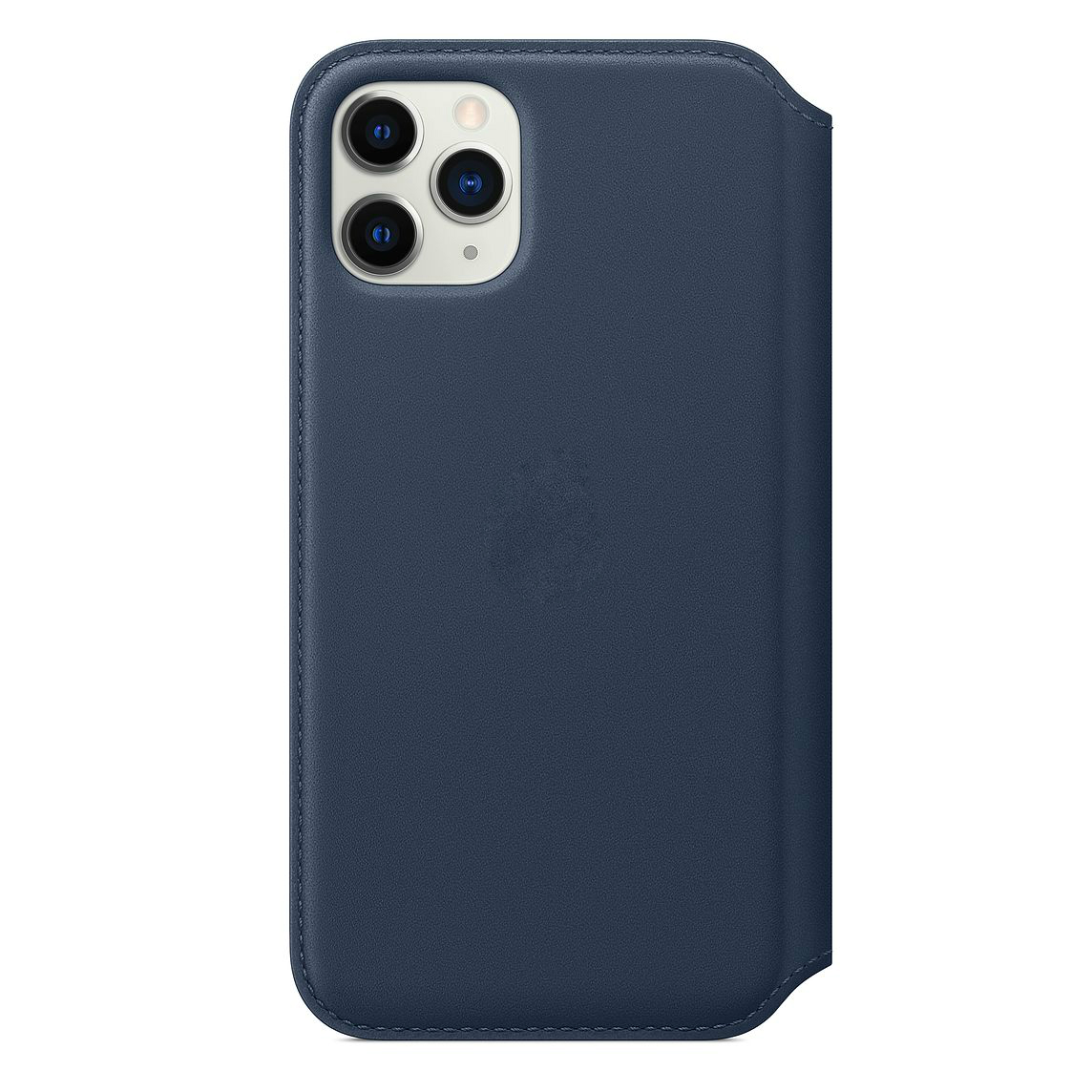 фото Чехол folio для iphone 11 pro dark blue leather case