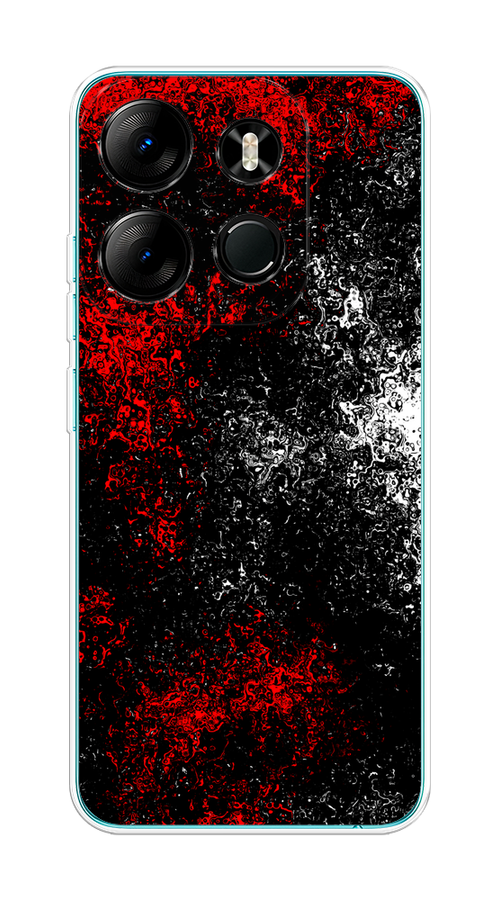 

Чехол на Tecno Spark Go 2023/Infinix Smart 7 "Монотипия", Красный;черный;белый, 3103750-3