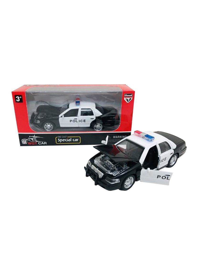 

Машина металлическая, инерционная, открываются двери, свет, звук, коробка