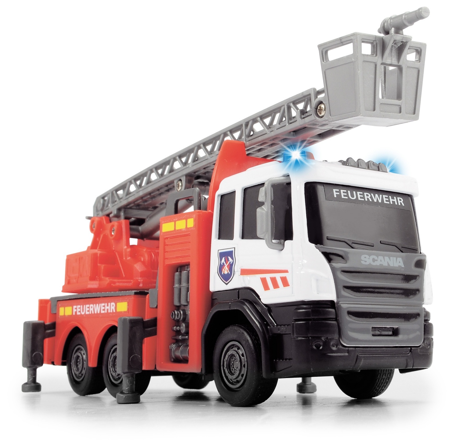 фото Пожарная машина dickie scania, die-cast, 17 см, свет, звук 3712016-1 dickie toys