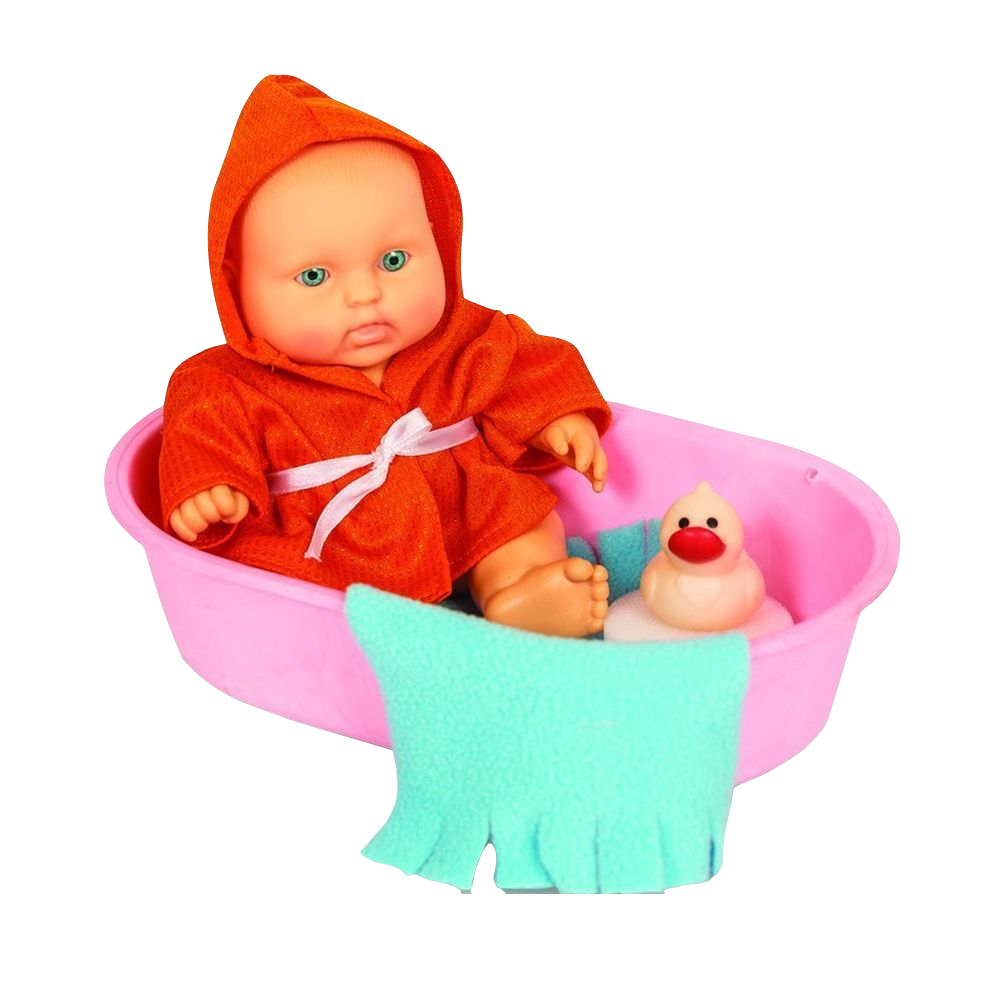 Кукла Фабрика Весна Карапуз в ванночке, мальчик, 22 см В594