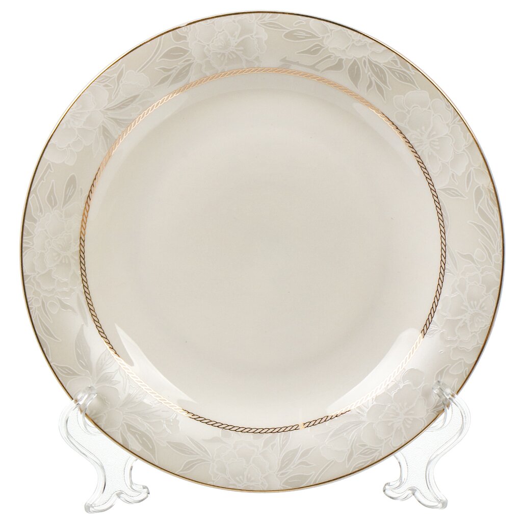 фото Тарелка десертная, фарфор, 20 см, круглая, grace, fioretta, tdp511