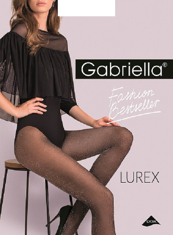 Колготки женские Gabriella GAB Lurex 20-435 черные 3