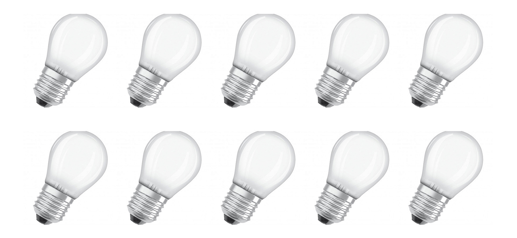 

Лампочка светодиодная OSRAM Шар P E27 2,5Вт 220В 250Лм 2700К Теплый белый Филаментная 10шт, Шар P E27 2,5Вт 220В 250Лм 2700К Филамент