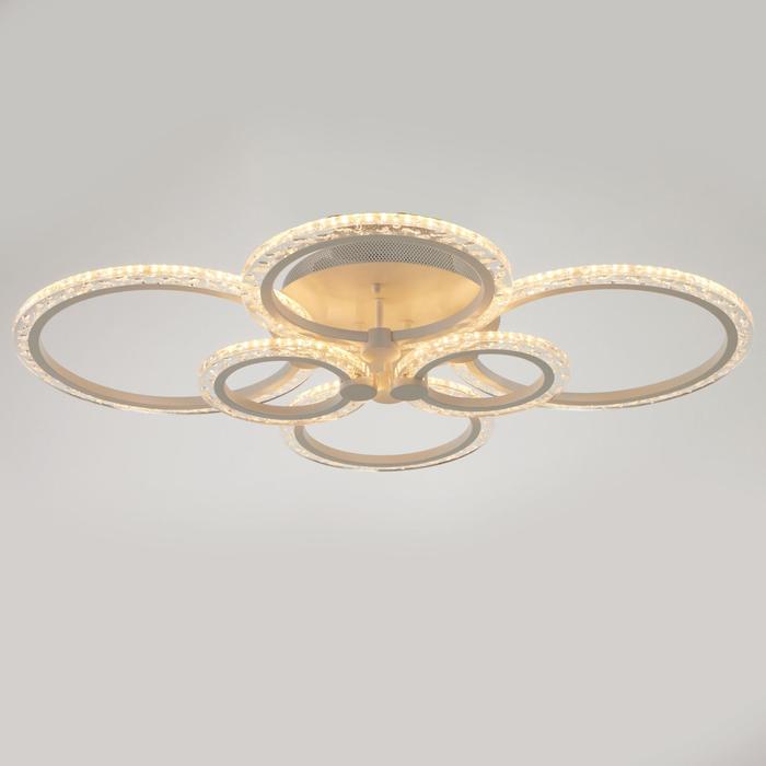 

BayerLux Люстра с ПДУ 71179/6 LED 144Вт диммер 3000-6000К белый 78,5х78,5х13,5 см