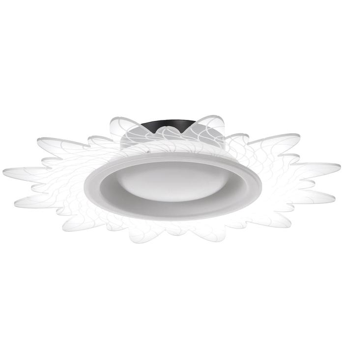

BayerLux Люстра с ПДУ 1194/1 LED 52Вт 3000-6000К диммер белый-прозрачный 50х50х8 см