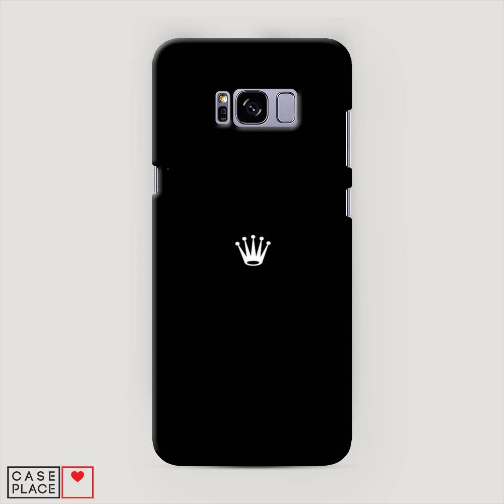 фото Чехол awog "белая корона на черном фоне" для samsung galaxy s8 +