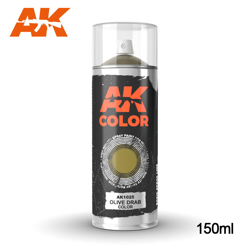 фото Краска ak interactive olive drab color spray 150 мл