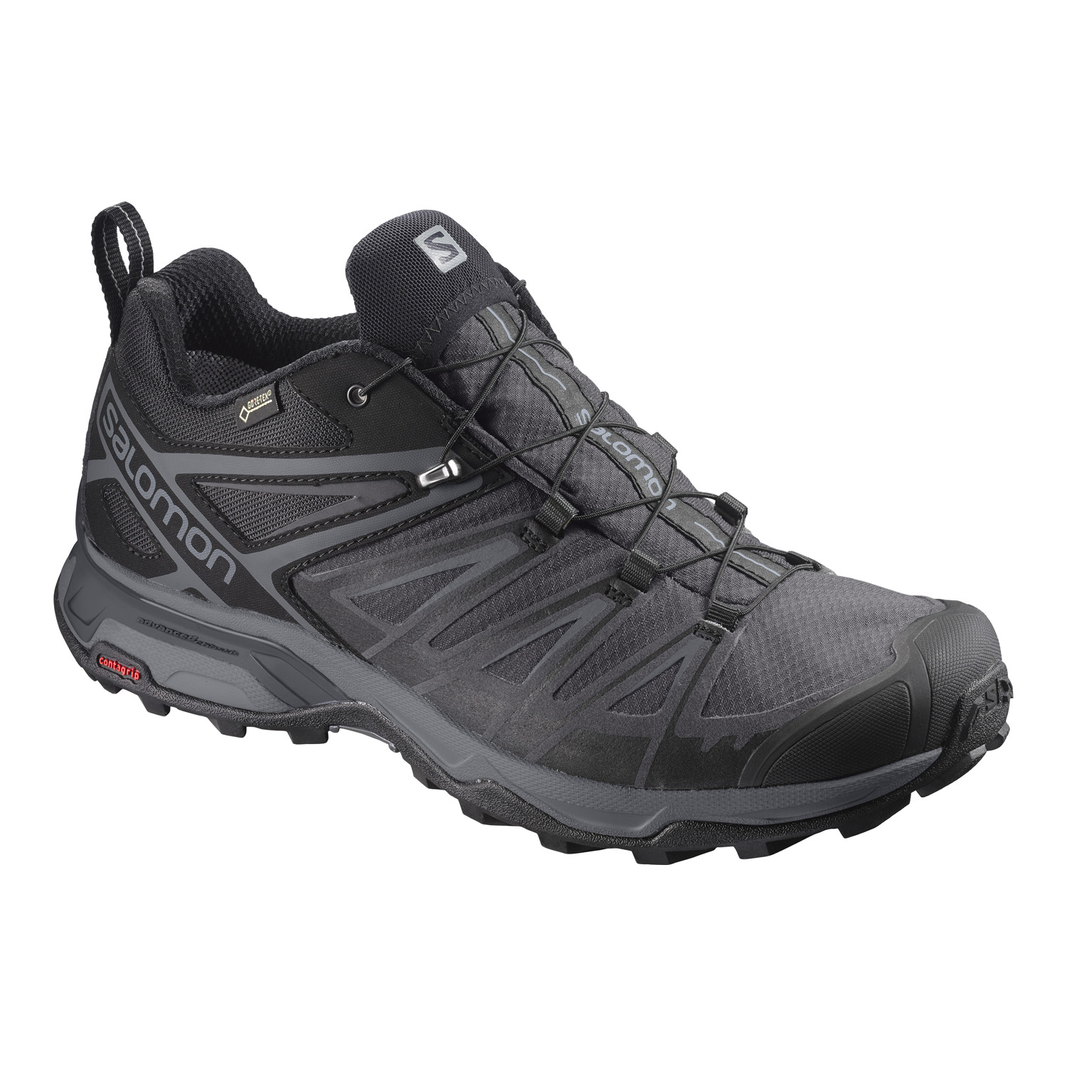 фото Кроссовки мужские salomon x ultra 3 gtx bk/magnet/quiet shad черные 6.5 uk