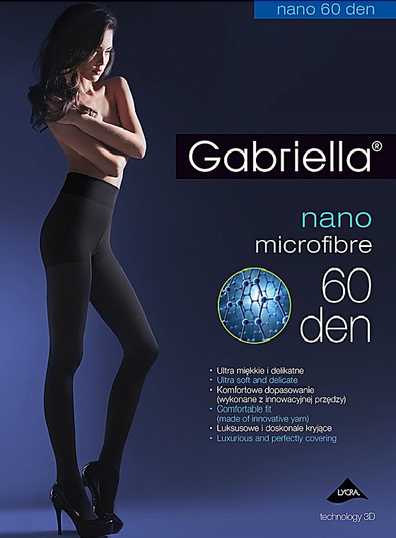 

Колготки женские Gabriella GAB Micronano черные 3, GAB Micronano